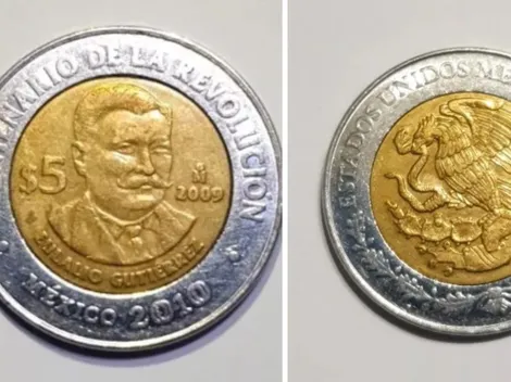 La moneda de 5 pesos que se vende en 300 mil: ¿Cómo es y a quién homenajea?
