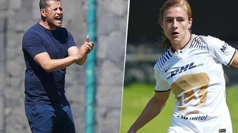 Jonathan Lazcano y Natalia Macías ante Cruz Azul.