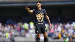 Juan Dinenno en el partido ante el Atlas.