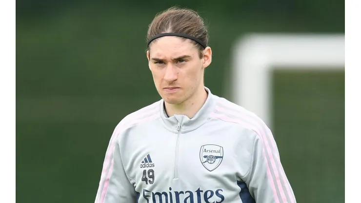 ST ALBANS, ENGLAND - JUNE 29: Marcelo Flores of Arsenal during a training session at London Colney on June 29, 2022 in St Albans, England. (Photo by Stuart MacFarlane/Arsenal FC via Getty Images)