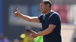 Jonathan Lazcano en el partido ante Cruz Azul