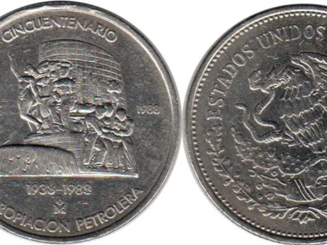 Esta es la moneda del "cincuentenario" que vale 100 mil pesos: ¿Cómo reconocerla?