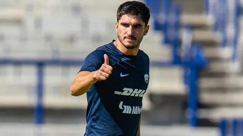 Gustavo Del Prete durante el entrenamiento en CU.