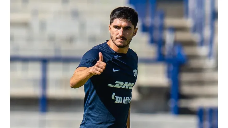 Gustavo Del Prete durante el entrenamiento en CU.