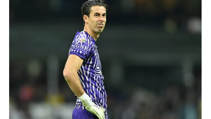 Oscar Jiménez en el partido de América contra Puebla en el Clausura 2023.