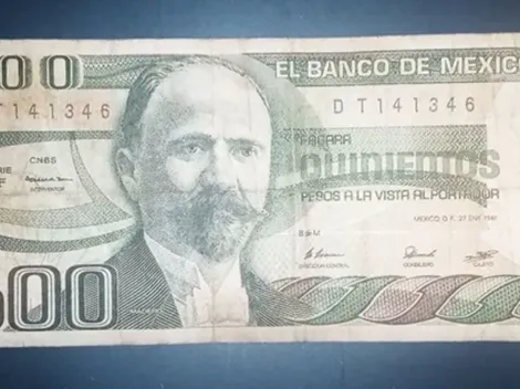 ¿Cómo es el billete de 500 pesos de Madero que se vende en 10 mil pesos?