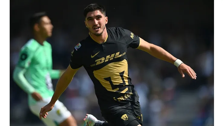 Del Prete marcó un golazo para darle la ventaja a Pumas ante León.