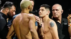 Las incesantes provocaciones de Figueiredo en el cara a cara con Brandon Moreno