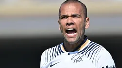 Ciudad de Mexico, 8 de enero de 2023. Dani Alves , durante el partido de la jornada 1 del torneo Clausura 2023 de la Liga BBVA MX, entre los Pumas de la UNAM y los Bravos de FC Juárez, celebrado en el Estadio Olímpico Universitario. Foto: Imago7/ Etzel Espinosa