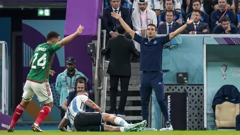 AL DAAYEN, 26-11-2022 Lusail Stadium World Cup 2022 in Qatar game between Argentina vs Mexico , Argentina coach Lionel S