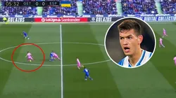 César Montes fue testigo de un golazo de mitad de cancha en su primera victoria liguera con Espanyol