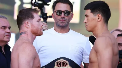 Eddie Hearn habló del futuro de Canelo Álvarez y Dmitry Bivol.