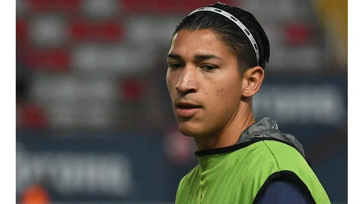 Ángel Zaldívar ya como jugador de Atlético de San Luis en el Clausura 2023.