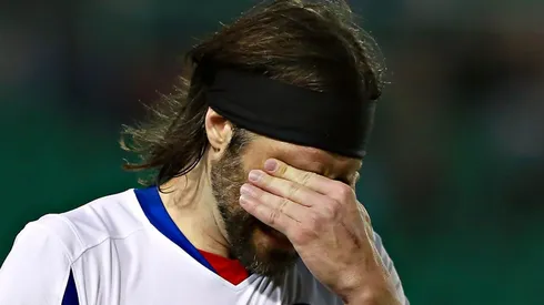 Mariano Pavone con Cruz Azul en el torneo Apertura 2017.