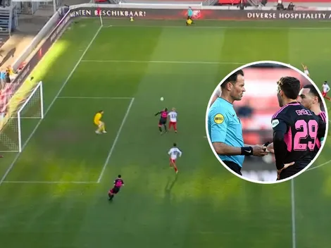 ¡Qué frustración! A Santi Giménez le anularon el gol del triunfo en el noveno minuto de adición