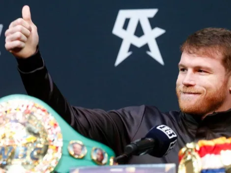 Sonríe Canelo Álvarez tras la declaración del CMB sobre la eliminatoria entre Benavidez y Plant