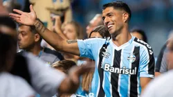 Luis Suarez is presented as Gremio s new reinforcement for the 2023 season, at Arena do Gremio, this Wednesday 04. 30761