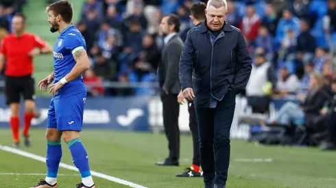 Javier Aguirre en la derrota del Mallorca ante el Getafe.