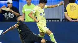 Mauricio Reyes en un partido América contra LAFC por la Leagues Cup.