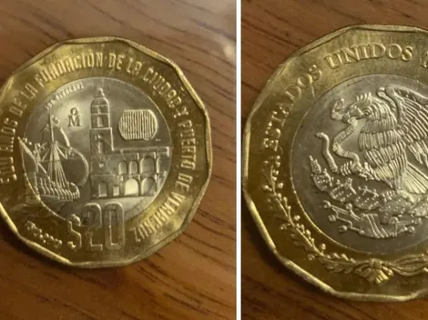 ¿Tienes la moneda de 20 pesos del Puerto de Veracruz que vale miles de pesos?