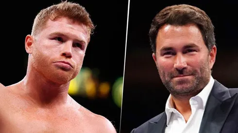 Eddie Hearn lanzó un tiro contra Canelo Álvarez.
