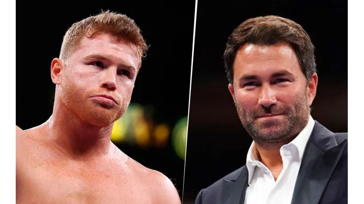 Eddie Hearn lanzó un tiro contra Canelo Álvarez.