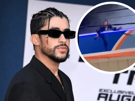 Bad Bunny sorprende a fans con concierto en el techo de una gasolinera junto a Arcángel VIDEO