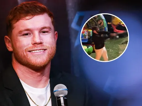 Canelo Álvarez sufrió por no poder noquear una piñata en Navidad
