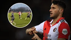 De crack: Santiago Giménez y una asistencia ¡sin tocar el balón!