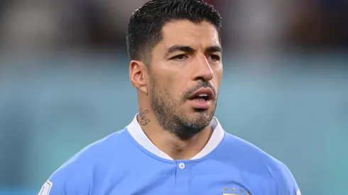 Luis Suárez en la Copa del Mundo Qatar 2022 con la selección uruguaya.