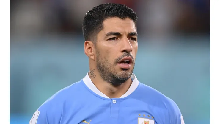 Luis Suárez en la Copa del Mundo Qatar 2022 con la selección uruguaya.