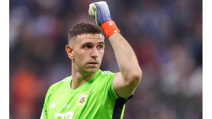 El Dibu Martínez en la Final de la Copa del Mundo Qatar 2022.