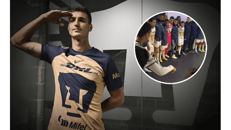 ¡Líder! Así arengó Juan Ignacio Dinenno al plantel de Pumas