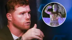 La reacción de Canelo Álvarez a la estatua con que lo homenajearon en su pueblo natal