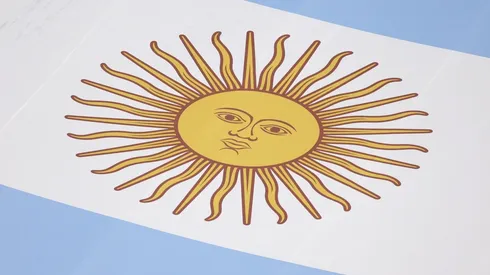 Bandera de la selección argentina en Qatar 2022.