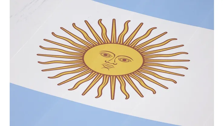 Bandera de la selección argentina en Qatar 2022.