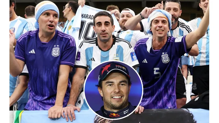 Checo Pérez y un apoyo a la Selección Argentina que muchos no entenderían