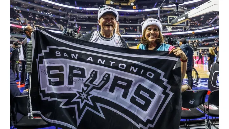 Los aficionados de los Spurs se mostraron entusiastas.
