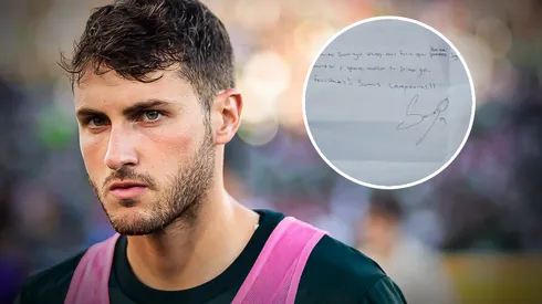 Imposible no llorar: la carta que Santiago Giménez escribió antes de ser borrado