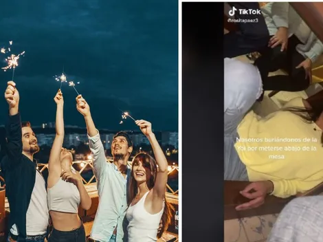 ¿Qué significa meterse debajo de la mesa en Año Nuevo?