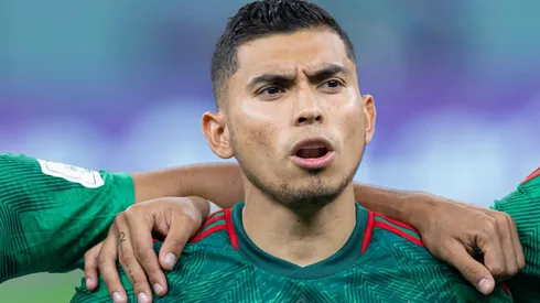 Orbelín Pineda previo al partido de México contra Arabia Saudita en Qatar 2022.