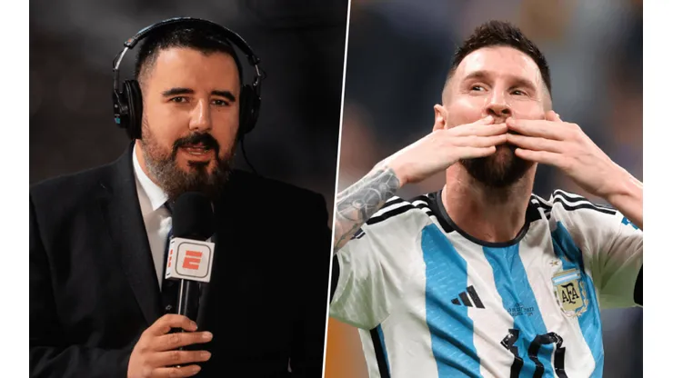 El periodista de ESPN volvió a cargar contra Messi.