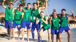 Las Águilas del América en su pretemporada en Cancún.