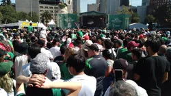 FIFA Fan Fest en CDMX durante el partido contra Arabia (Foto: Bolavip México)