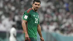 Henry Martín en el partido de México contra Arabia Saudita en Qatar 2022.