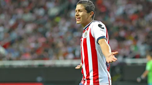 Jesús Godínez en un partido con Chivas en 2018.