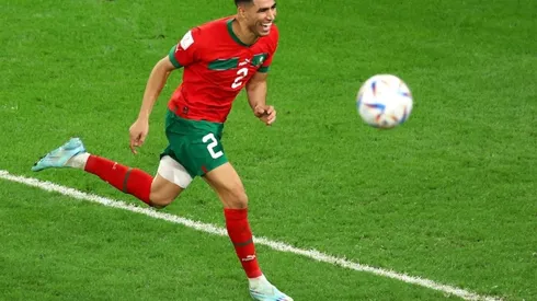 Achraf Hakimi, uno de los héroes de la proeza marroquí. (Foto: Getty Images)