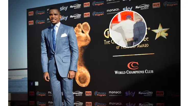 Samuel Eto´o pateó en la cabeza a un youtuber