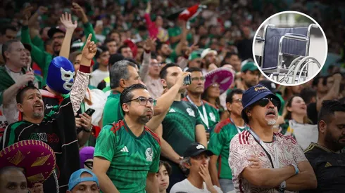 Fanáticos de la Selección mexicana en silla de ruedas