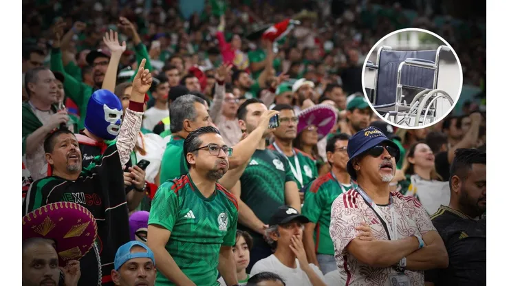 Fanáticos de la Selección mexicana en silla de ruedas